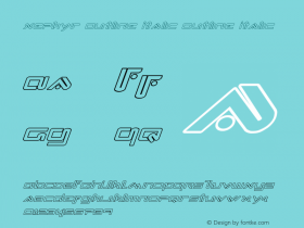 Xephyr Outline Italic