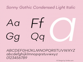 Sonny Gothic Condensed