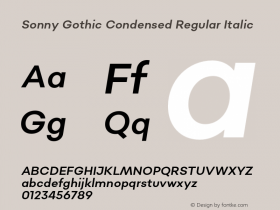 Sonny Gothic Condensed