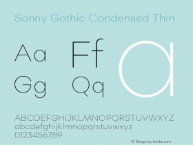 Sonny Gothic Condensed