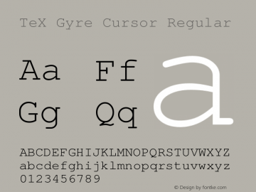 TeX Gyre Cursor