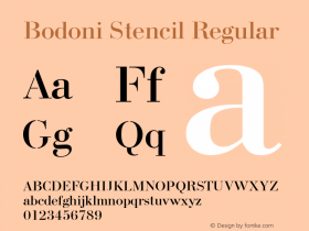 Bodoni Stencil