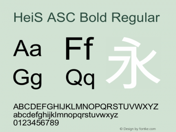 HeiS ASC Bold