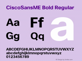 CiscoSansME Bold