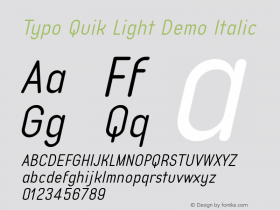 Typo Quik Light Demo