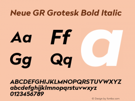 Neue GR Grotesk
