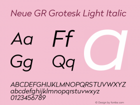 Neue GR Grotesk