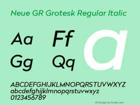 Neue GR Grotesk