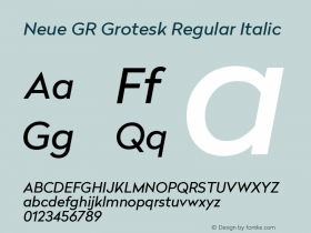 Neue GR Grotesk