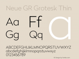 Neue GR Grotesk