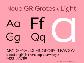 Neue GR Grotesk