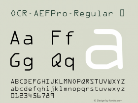 OCR-AEFPro-Regular