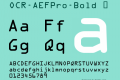 OCR-AEFPro-Bold