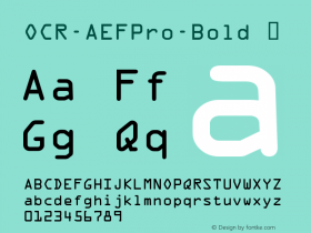 OCR-AEFPro-Bold