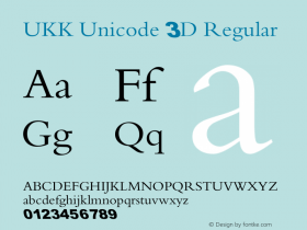 UKK Unicode 3D