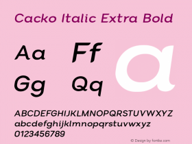 Cacko Italic