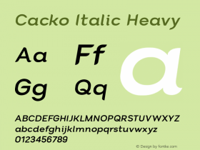 Cacko Italic