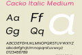 Cacko Italic