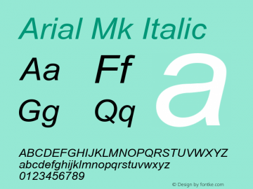 Arial Mk