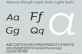 Moreno Rough Light Italic