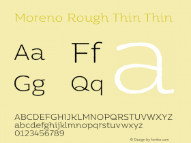 Moreno Rough Thin