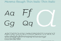 Moreno Rough Thin Italic