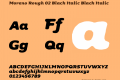 Moreno Rough 02 Black Italic