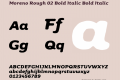 Moreno Rough 02 Bold Italic