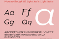 Moreno Rough 02 Light Italic