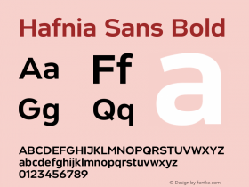 Hafnia Sans