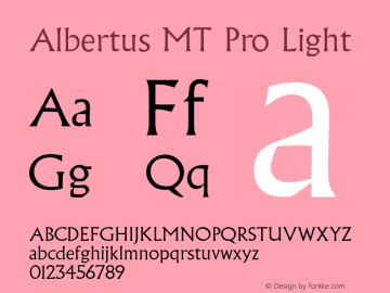 Albertus MT Pro