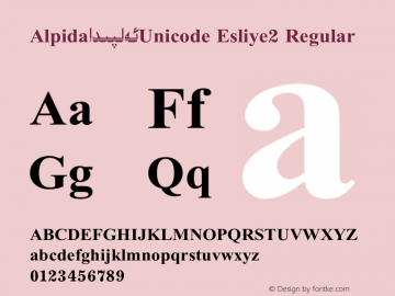Alpida_Unicode Esliye2