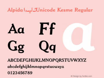 Alpida_Unicode Kesme