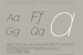 Sinkin Sans 100 Thin Italic