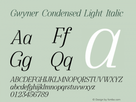 Gwyner Condensed