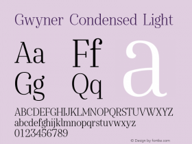 Gwyner Condensed