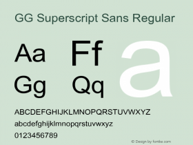 GG Superscript Sans