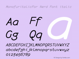 MonofuritalicFor Nerd Font