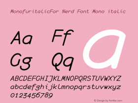 MonofuritalicFor Nerd Font Mono