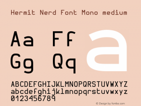 Hermit Nerd Font Mono