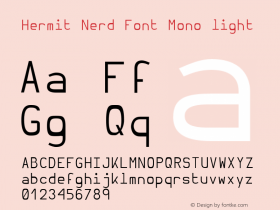 Hermit Nerd Font Mono