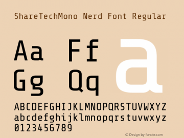 ShareTechMono Nerd Font