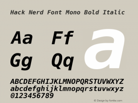 Hack Nerd Font Mono