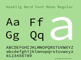 Hasklig Nerd Font Mono