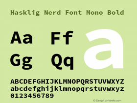 Hasklig Nerd Font Mono