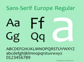 Sans-Serif Europe