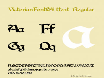 VictorianFont64 ttext