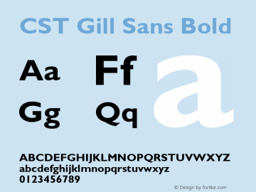 CST Gill Sans