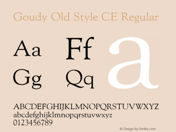 Goudy Old Style CE