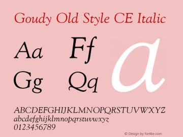 Goudy Old Style CE